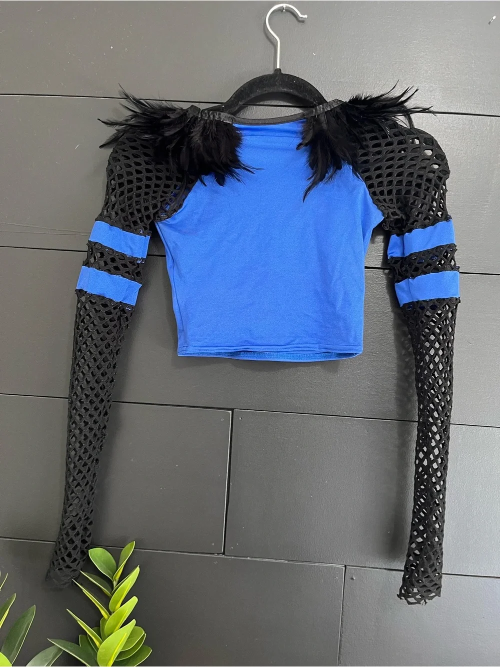 KELLE Child M Blue & Black 2 Piece #22 Dance Costume Custom EUC